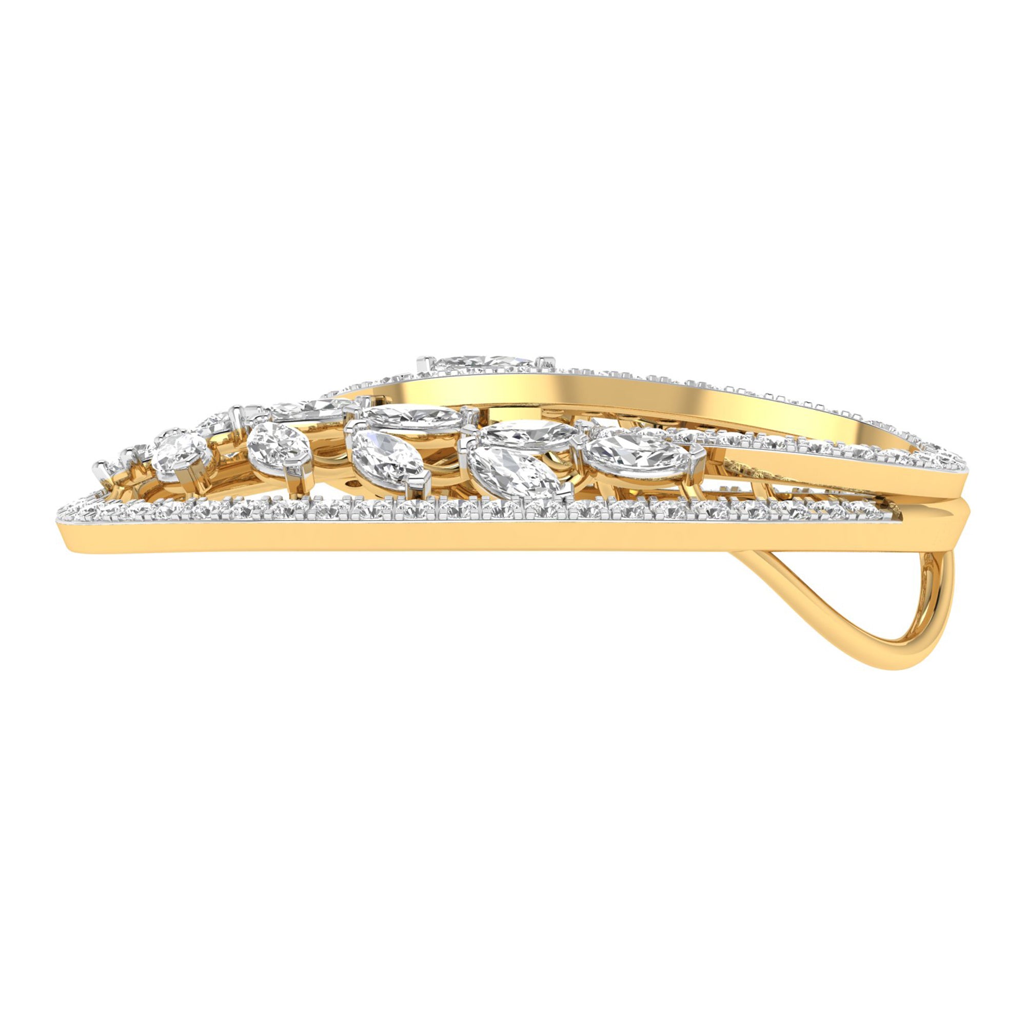 Exquisite Filigree Diamond Pendant